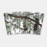 Underneath the Snow Covered Pine Tree Winter Photo Coffee Cup Sleeve