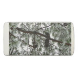 Underneath the Snow Covered Pine Tree Winter Photo Eraser
