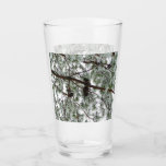 Underneath the Snow Covered Pine Tree Winter Photo Glass