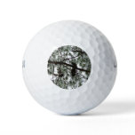 Underneath the Snow Covered Pine Tree Winter Photo Golf Balls