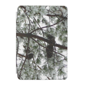 Underneath the Snow Covered Pine Tree Winter Photo iPad Mini Cover
