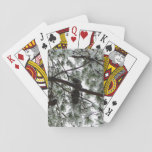 Underneath the Snow Covered Pine Tree Winter Photo Poker Cards