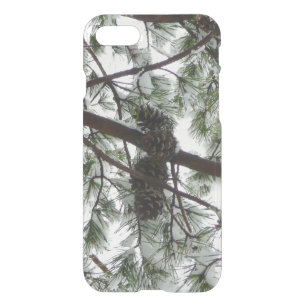 Underneath the Snow Covered Pine Tree Winter Photo iPhone SE/8/7 Case