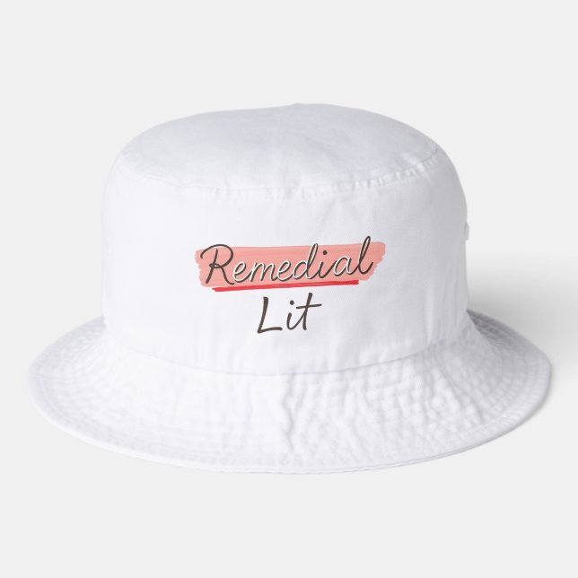 Underscored Remedial Lit Bucket hat (Front)