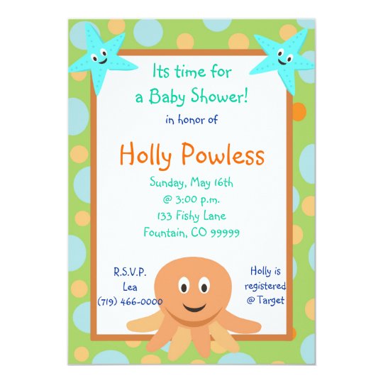 undersea2, Its time fora Baby Shower!, in honor... Card | Zazzle