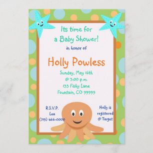 undersea2, Its time fora Baby Shower!, in honor... Invitation