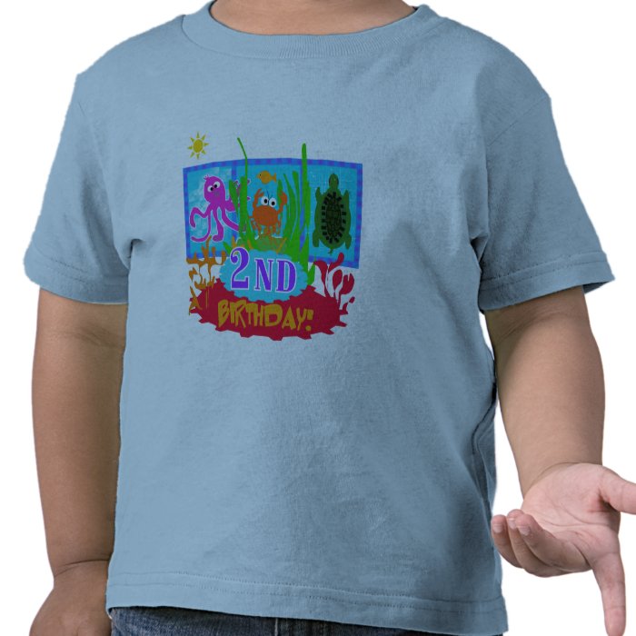 Undersea 2nd Birthday T shirts and gifts