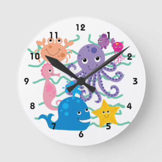 Undersea Adventure Round Clock