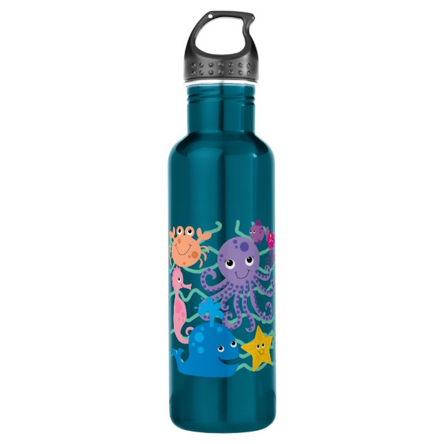 Undersea Adventure Stainless Steel Water Bottle (Front)