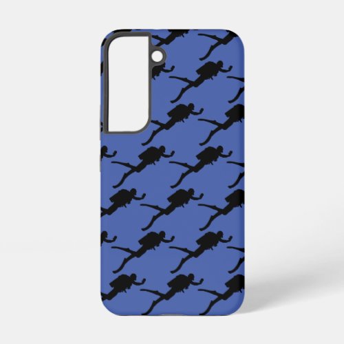 Undersea Divers Diving Silhouette Samsung Galaxy S22 Case