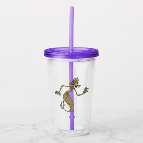 Undersea Gal  Creature From Black Lagoon Acrylic Tumbler