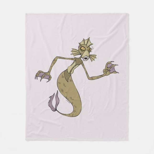Undersea Gal | Creature From Black Lagoon Fleece Blanket (Front)