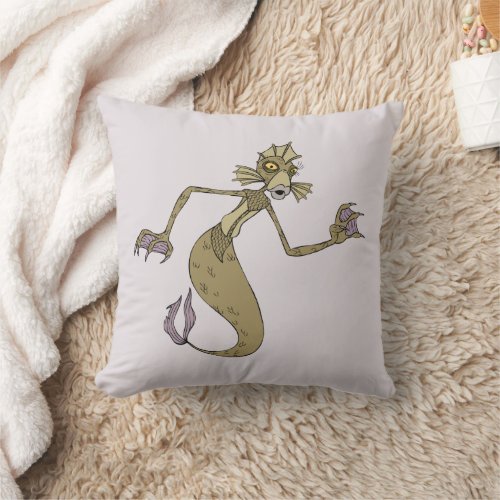 Undersea Gal  Creature From Black Lagoon Throw Pillow