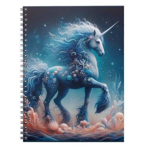 Undersea Kelpie Mer Unicorn Notebook
