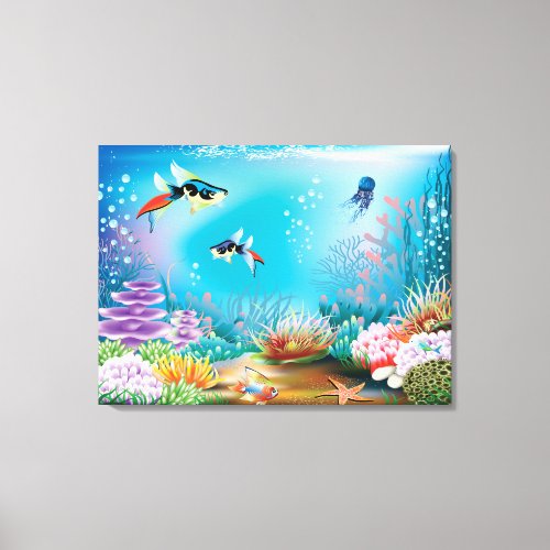 Undersea Life Canvas Print
