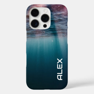 Undersea Light View – Ocean Depths Texture iPhone 16 Pro Case