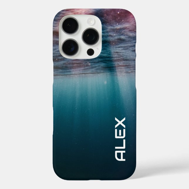 Undersea Light View – Ocean Depths Texture Case-Mate iPhone Case (Back)