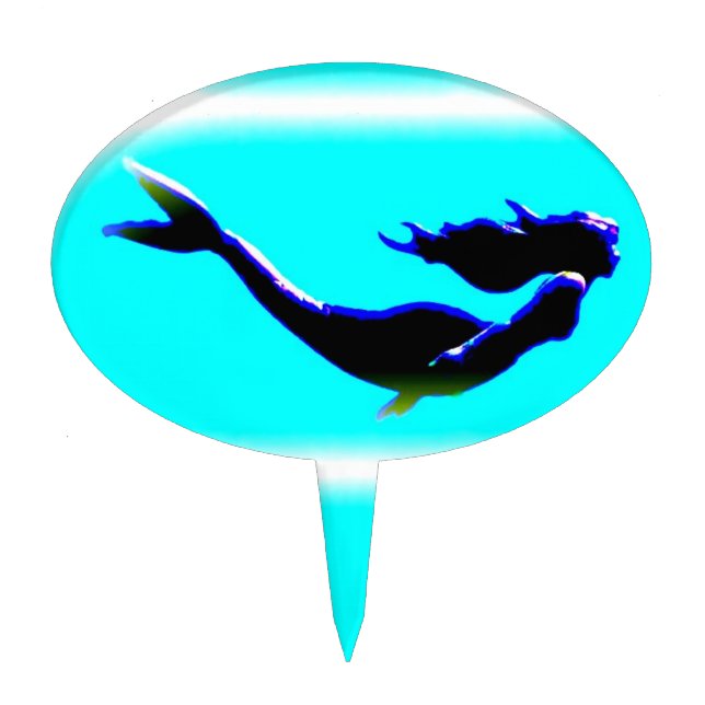 undersea mermaid cake topper (Front)