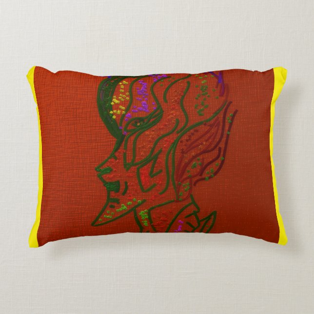 Undersea Plant Life Accent Pillow (Front)