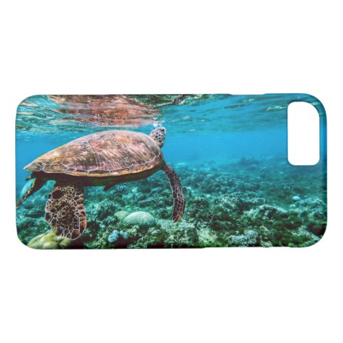 Undersea Tropical Sea Turtle iPhone 87 Case