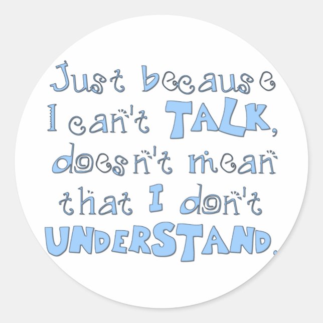 Understand Classic Round Sticker (Front)