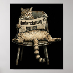 Understanding 67 funny cat humor lazy kitty meme  poster