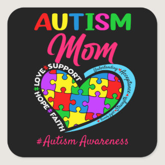 Understanding Autism Awareness Mom Gifts Square Sticker