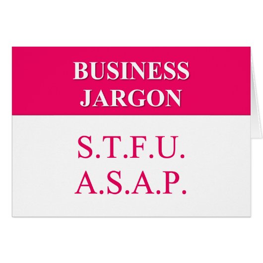 Understanding Business Jargon (2) Cards (Front Horizontal)