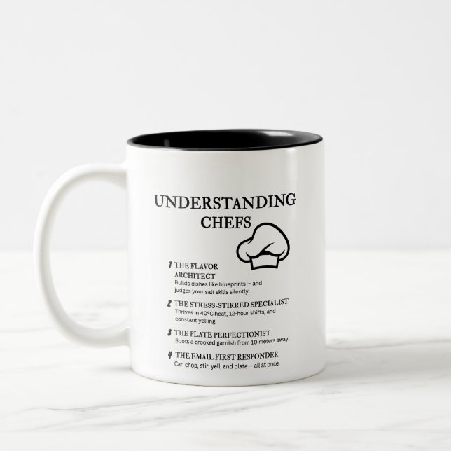 Understanding Chefs Two-Tone Coffee Mug (Left)