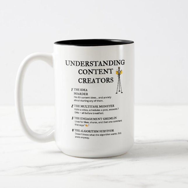 Understanding Content Creators Two-Tone Coffee Mug (Left)