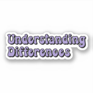 Understanding Differences Purple Neurodiversity Sticker
