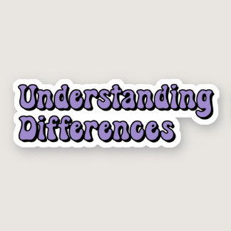 Understanding Differences Purple Neurodiversity Sticker