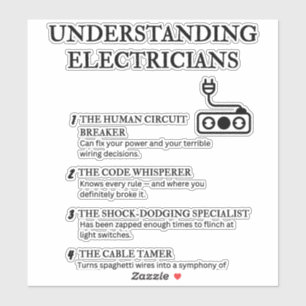 Understanding Electricians Sticker