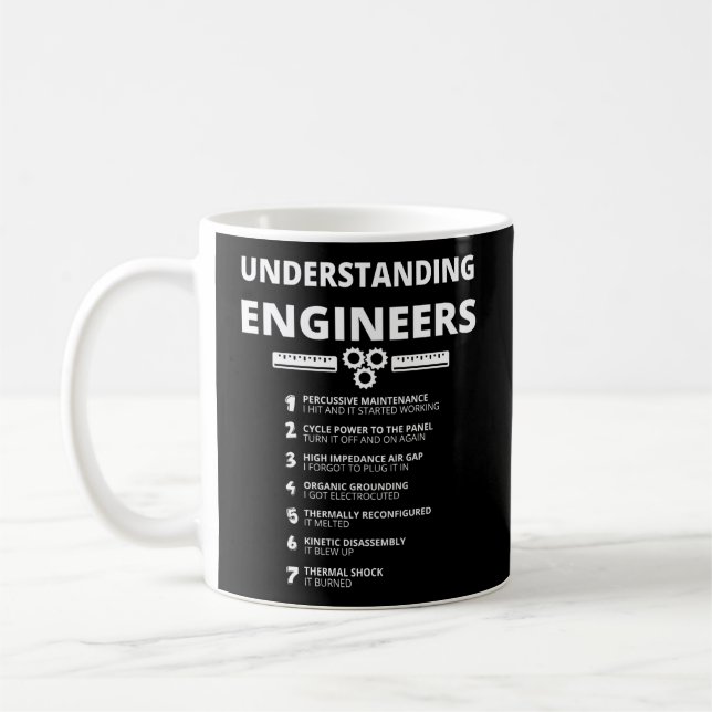 Understanding Engineers Engineering Coffee Mug (Left)