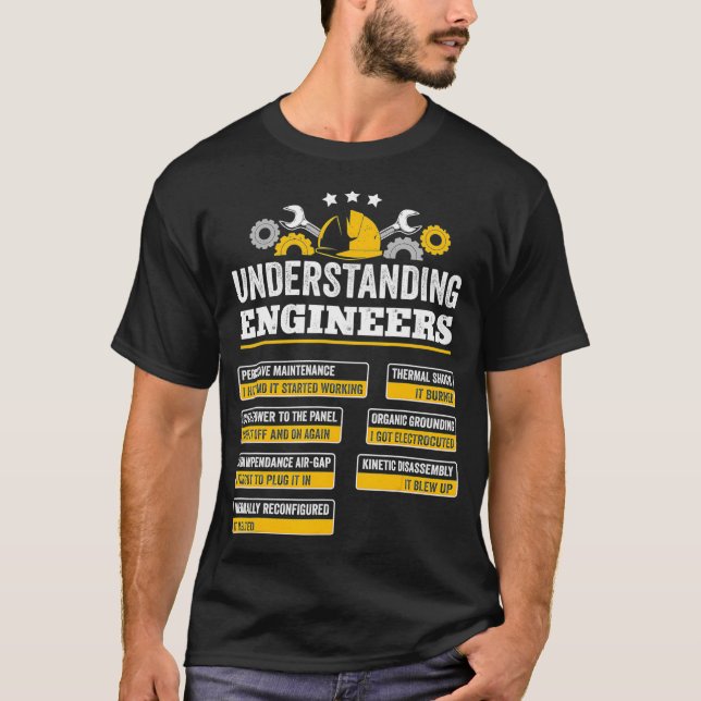 Understanding Engineers Funny Engineering Gift T-Shirt (Front)
