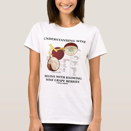 Understanding Wine Begins With Knowing Wine Grape T-Shirt