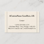 [ Thumbnail: Understated and Customizable Lawyer Business Card ]