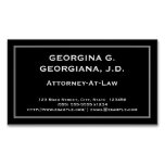 [ Thumbnail: Understated Attorney-At-Law Magnetic Business Card ]