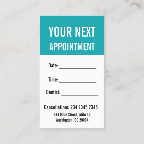 Understated Elegance BOLD Appointment Reminder