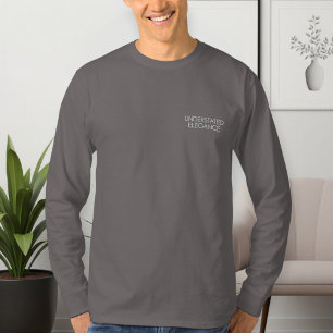 Understated Elegance Embroidered Long-Sleeve Long Sleeve T-Shirt