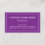 [ Thumbnail: Understated & Minimal Trip Planner Business Card ]
