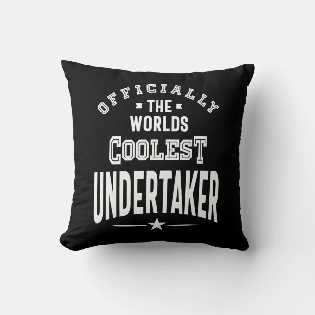 Undertaker Job Title Gift Throw Pillow (Front)