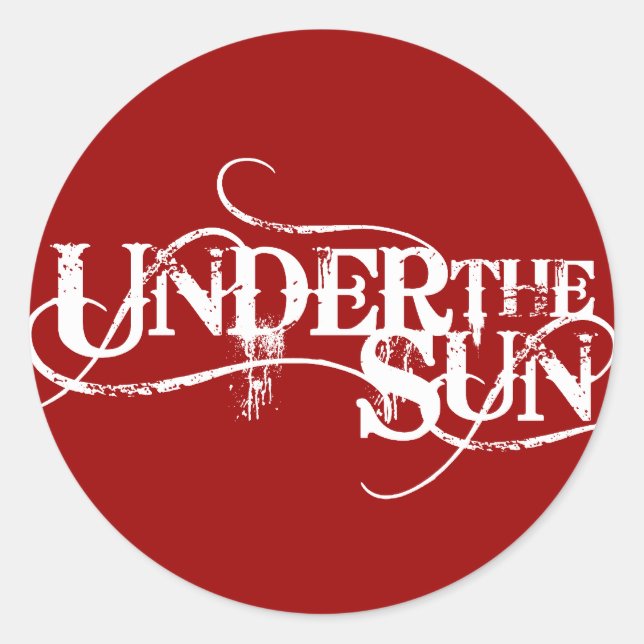 UnderTheSun - Sticker RED (Front)