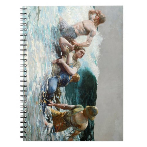 Undertow 1886 by Winslow Homer Notebook