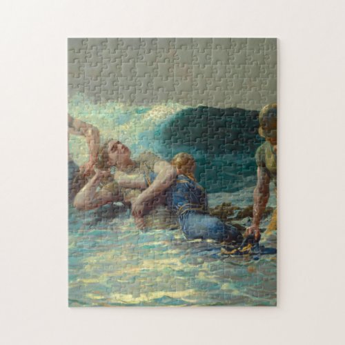 Undertow By Winslow Homer Jigsaw Puzzle