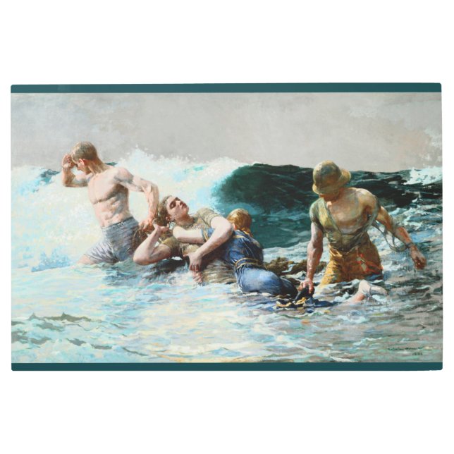 Undertow by  Winslow Homer Metal Print (Front)
