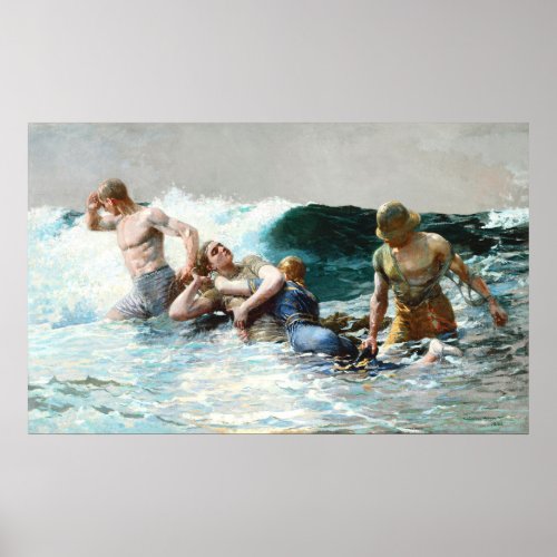 Undertow by  Winslow Homer Poster