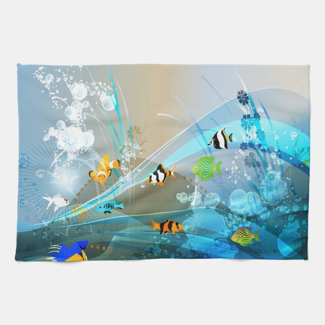 Underwater 1 Kitchen Towels (Horizontal)