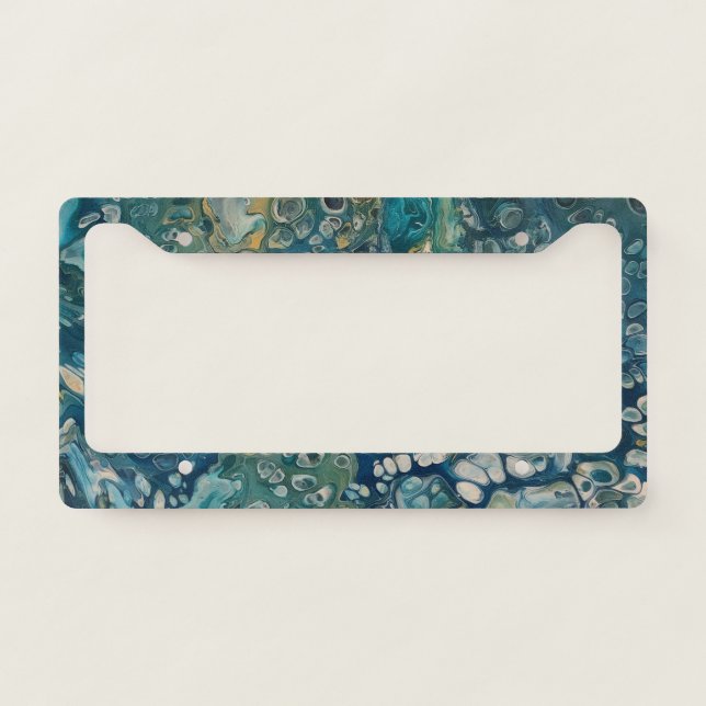 Underwater Abstract Fantasy  License Plate Frame (Front)
