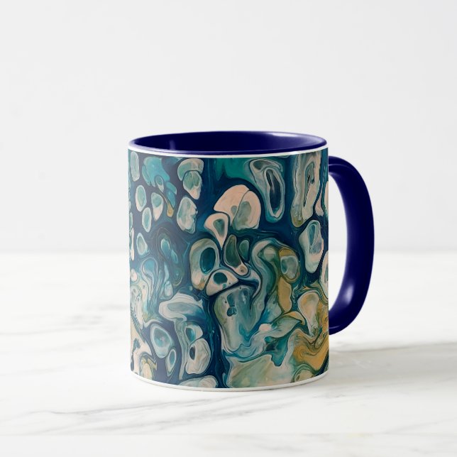 Underwater Abstract Fantasy  Mug (Front Right)